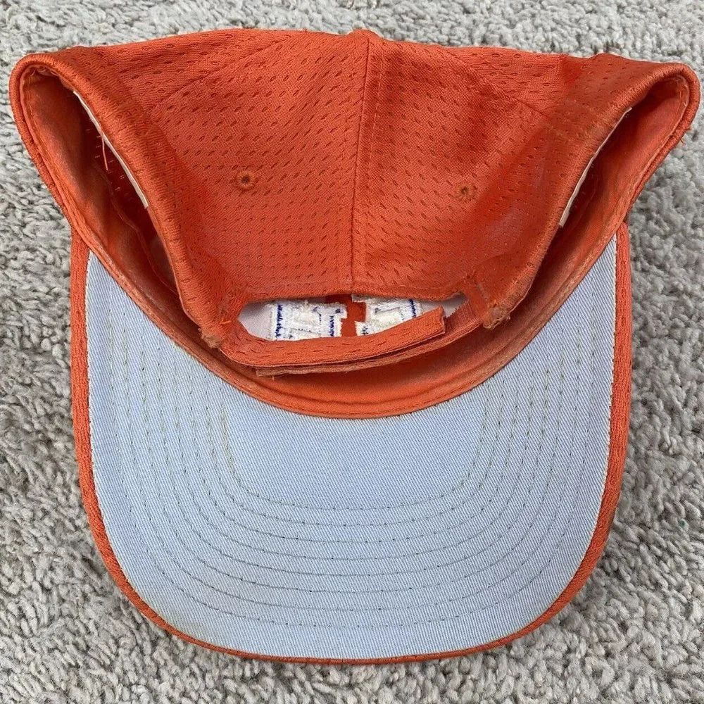 Team MLB Outdoor Cap EH Hat Orange Purple Letters Adjustable‎ Baseball Hat.